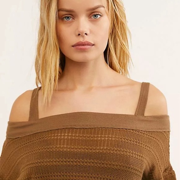 Free People Sistine Top Hacci knit cold shoulder - Picture 4 of 12